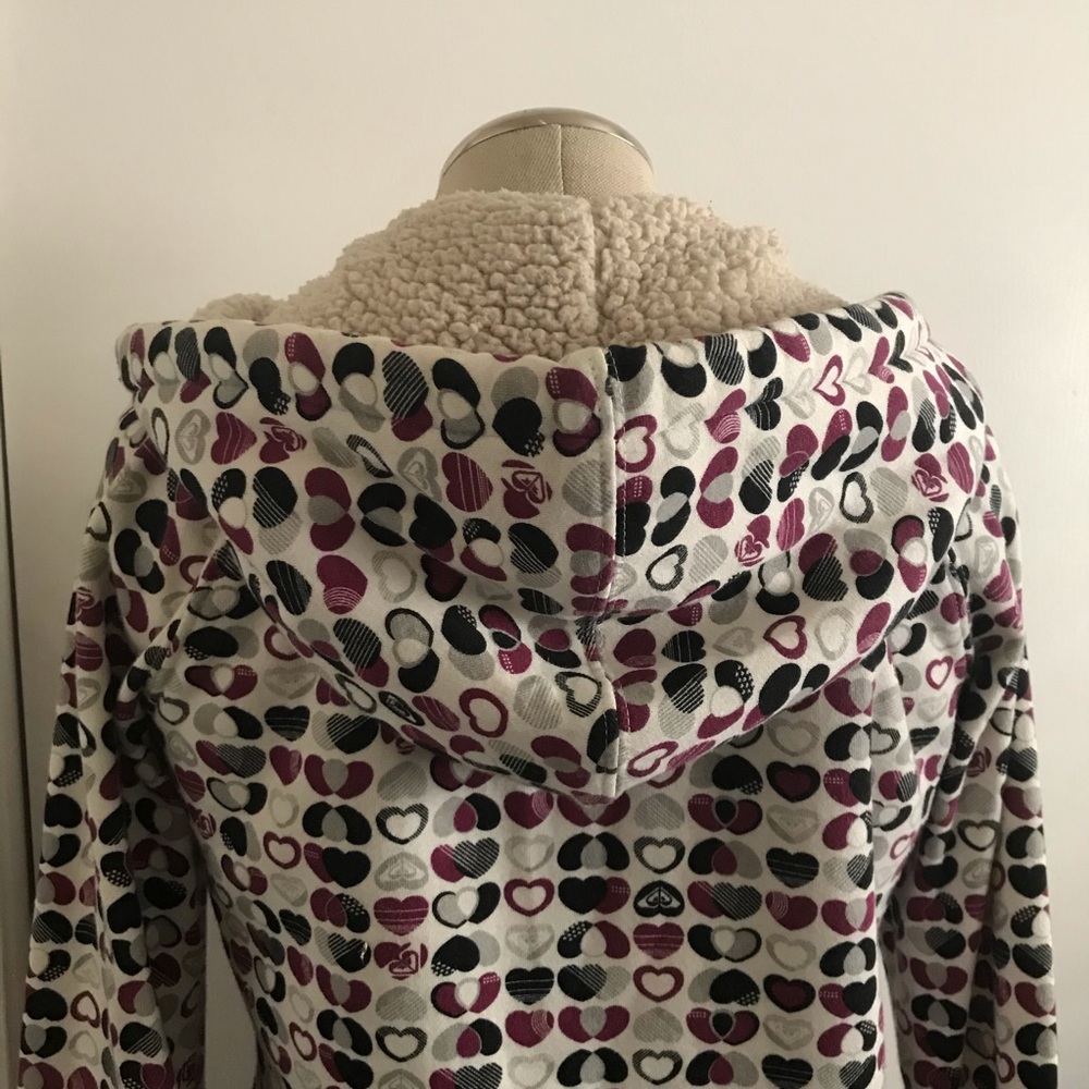 Roxy Heart Printed Wool Lined Jacket - image 2